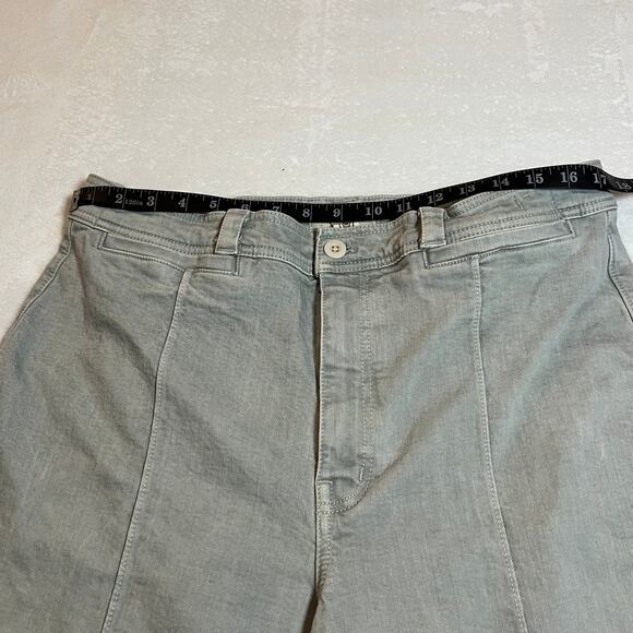 Madewell The Perfect Vintage Wide Leg Jean Size 32 Preppy Classic Preppy Stretch - Picture 12 of 14